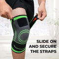 Premium Compression Knee Brace – High-Elasticity Joint Support Sleeve with Adjustable Dual Tension Straps & Breathable Knit Fabric