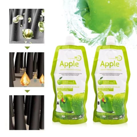 Apple Hair Color Cream Gentle Formula Provides Rich Color Smooth Application Long Lasting Shine Nourishes Hair - Hair Care Product - 1000ML