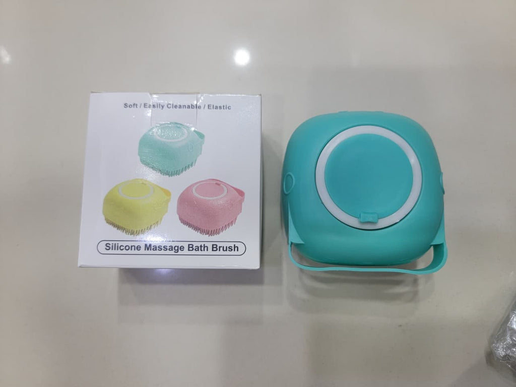2-in-1 Silicone Bath Brush & Back Scrubber Combo Deal | Body Massage Bath Brush + Silicone Back Scrubber Belt